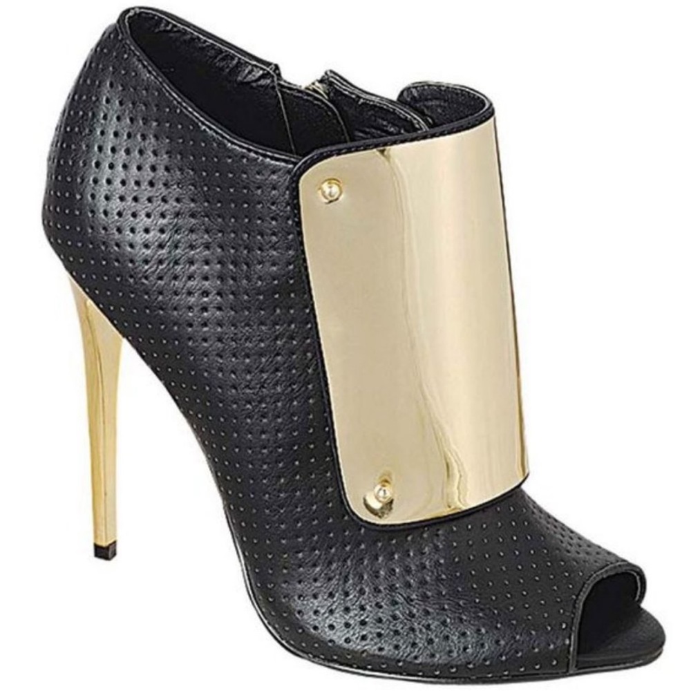 Black and Gold  Boots/Booties